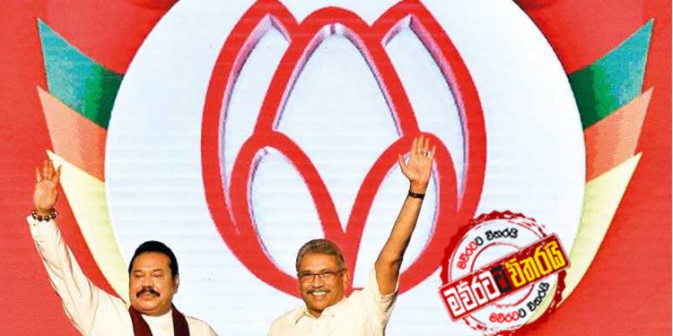 පොහොට්ටුව විසිවෙන ලකුණු