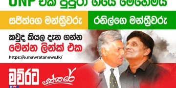 රනිල්ගේ UNP එකයි සජිත්ගේ UNP එකයි