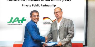 ජැට් හෝල්ඩින්ග්ස් GIZ වෘත්තීය පුහුණු ව්‍යාපෘතිය සමඟ අවබෝධතා ගිවිසුමකට