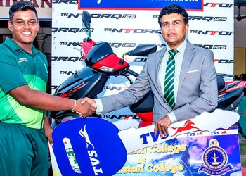 TVS වෙතින් අන්තර් පාසල් ක්‍රිකට්  තරගාවලි සඳහා අනුග්‍රහය