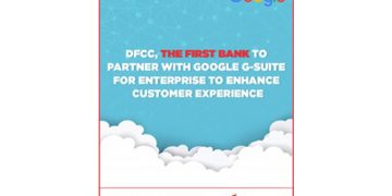 DFCC බැංකුව Google G-Suit හඳුන්වා දෙයි