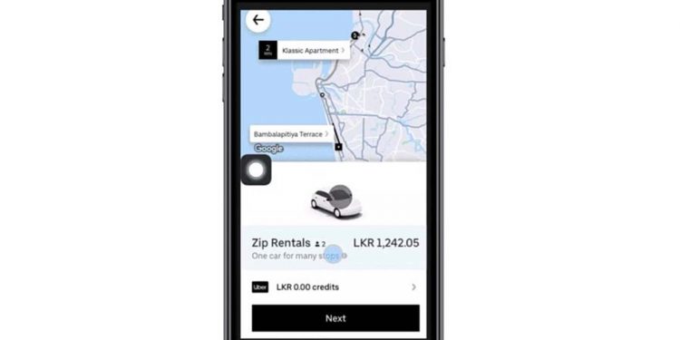 Uber Rentals වෙතින් මගීන් හට පහසුකම් රැසක්