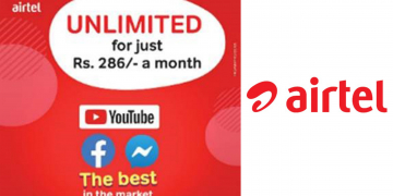 අසීමිතව YOUTUBE සහ  FACEBOOK යන්න එයාර්ටෙල් වෙතින් ඬේටා පැකේජයක්