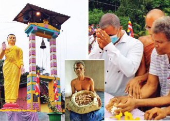 අවුරුදු 17ක් පින්පඩිය එකතු කොට අඩි දහයාමාරක බුද්ධ ප්‍රතිමාවක් තැනූ දෑසම නොපෙනෙන පින්වතා