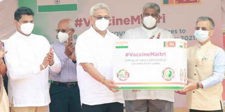 ජනපති කටුනායකට ගිහින් ඉන්දියා එන්නත බාරගනී