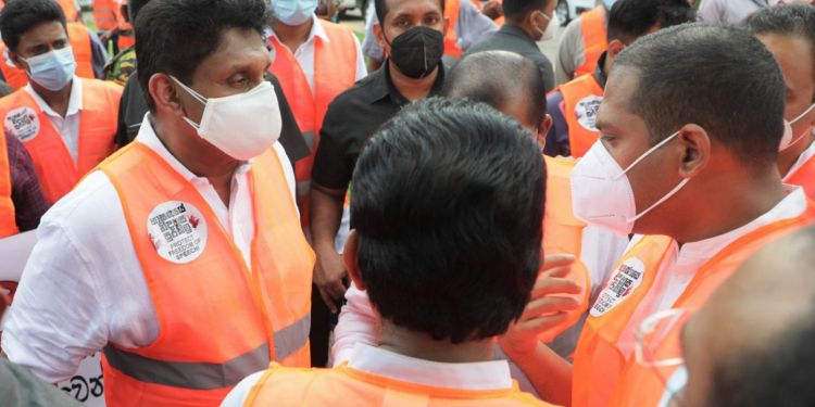 කතාකිරීමේ නිදහස ඉල්ලා සජබය නිදහස් චතුරශ්රයට