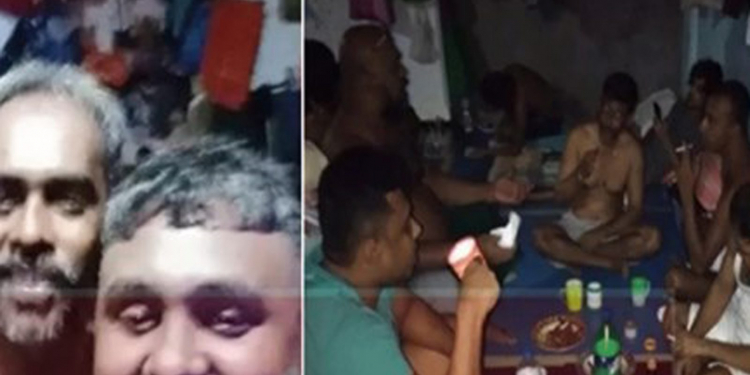 සම්පායෝගෙන් සප්පායම් වී හිරකාරයො දාපු බෝතල් පාටියේ වීඩියෝව මෙන්න (VIDEO)