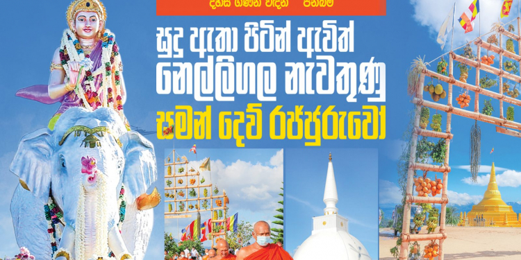 සුදු ඇතා පිටින් ඇවිත් නෙල්ලිගල නැවතුණු සමන් දෙවි රජ්ජුරුවෝ