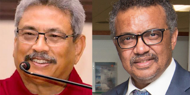 ගෝඨා WHO ප්රධානියාට කතා කර එන්නත් ඉල්ලයි