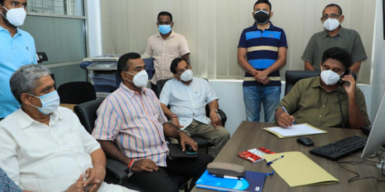 කොරෝනා එකට මුහුණ දෙන සජිත්ගේ ටීම් එක මෙන්න (VIDEO & PHOTOS)