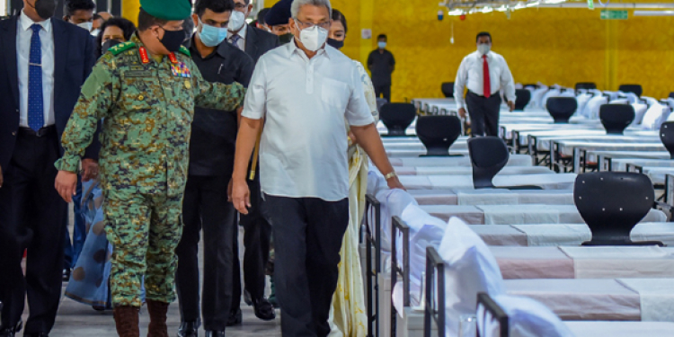 හමුදාව දවස් දහයෙන් හැදූ ‘බ්‍රැන්ඩික්ස්’ වාට්ටු බලන්න ජනපති  යයි