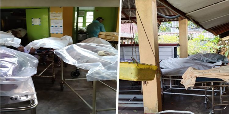 ගම්පහ-රාගම- පානදුර-නාගොඩ රෝහල්වල මළසිරුරු ගොඩ ගැසෙයි!