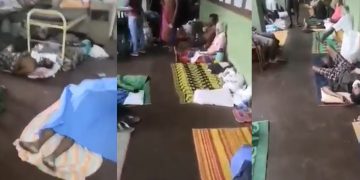 කොරෝනා රෝගීන් රෝහල්වල බිම වැතිරී සිටින වීඩියෝවක් නිකුත් වෙයි! (VIDEO)