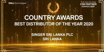 සිංගර්, දකුණු ආසියාවේ විශිෂ්ටතම Dell අලෙවිකරු ලෙස සම්මානයට