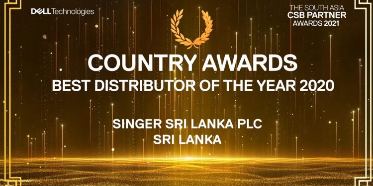 සිංගර්, දකුණු ආසියාවේ විශිෂ්ටතම Dell අලෙවිකරු ලෙස සම්මානයට