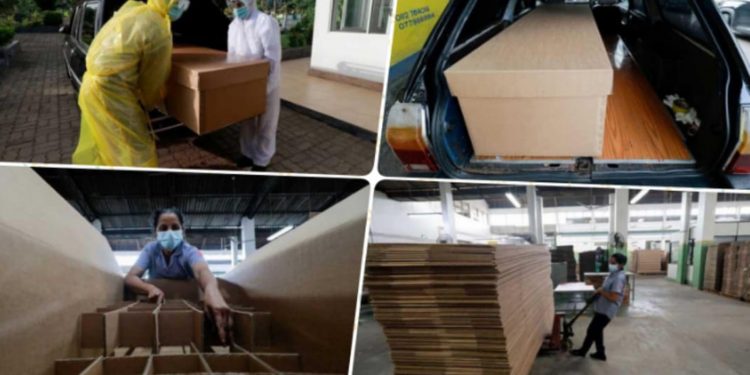 අපේ කාඩ්බෝඩ් මිනී පෙට්ටිය ‘රොයිටර්’ ලෝකෙටම පෙන්වයි!