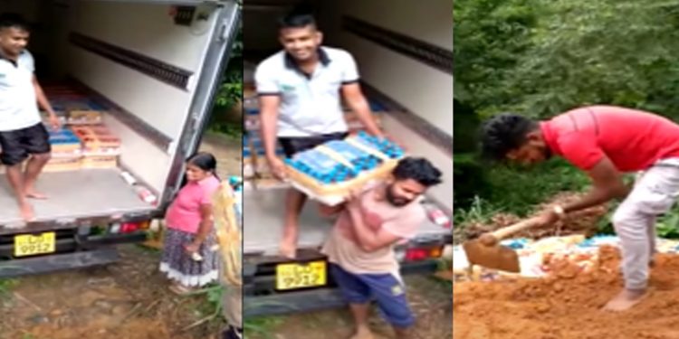 ධම්මික පැණිය තොග පිටින් වළ දමයි! (VIDEO)