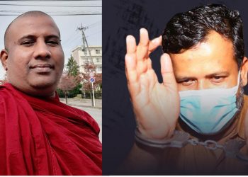 රිෂාඩ්ට සුදත්ත හිමි තවත් බාල්දියක් පෙරළයි! (VIDEO)
