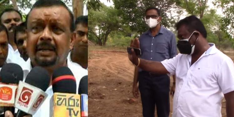 මිහින්තලේ රක්ෂිතය නීති විරෝධීව ඩෝසර් කරයි! වනසංරක්ෂණය අත්අඩංගුවට ගන්න යද්දී ඇමැති චන්ද්‍රසේන මැද්දට පනී! (VIDEO)