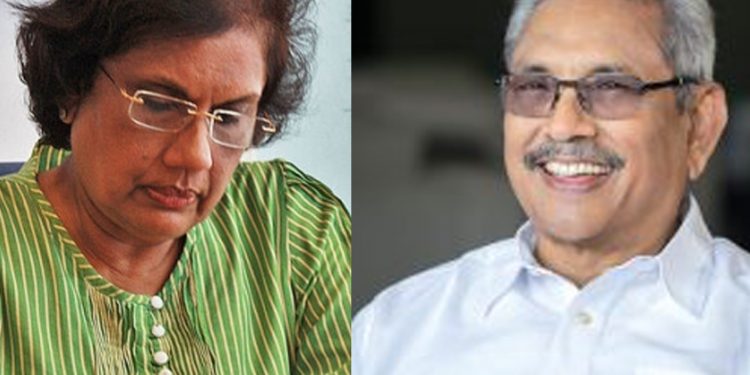 ලියුමක් යවලා ගෝඨා චන්ද්රිකාගෙන් ඉල්ලූ දේ….!