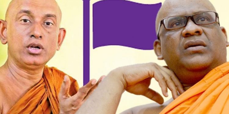 මන්ත්රීකම බෙදාගන්න බැරිව ලංකාවේ දේශපාලනය හොල්ලන ඥානසාර හිමියෝ සහ රතන හිමියෝ!