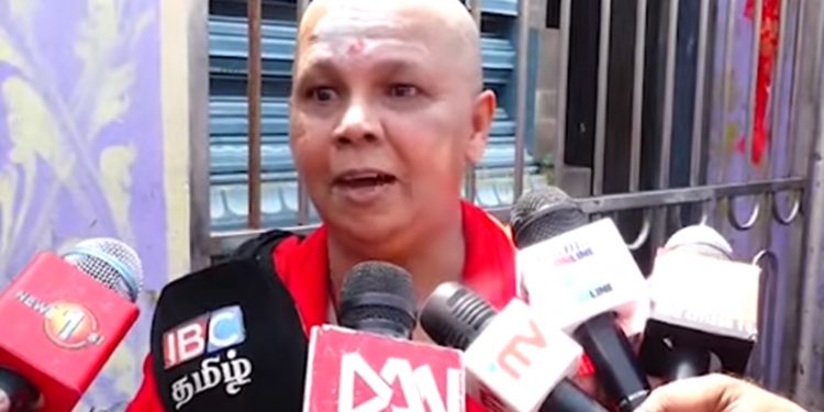 කාලි මෑණියන් ඉදිරියේ හිස මුඩු කර පේවී සන්ධ්‍යා සිය සැමියාගේ අපරාධකරුවන්ට දඬුවම් ඉල්ලා අලුත් සටනක් අරඹයි! (VIDEO)