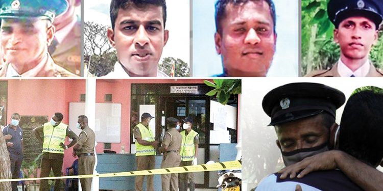 පොලිසියේ ඇතුළෙදිම පොලිසියේ 4කට සැරයන් වෙඩි තියලා මැරුවේ නිවාඩු නොදුන්නාටද? ස්ට්රෙස් එකටද? සල්ලි එකතු කළාටද? පාටියක් දාපු එකේ තරහටද?