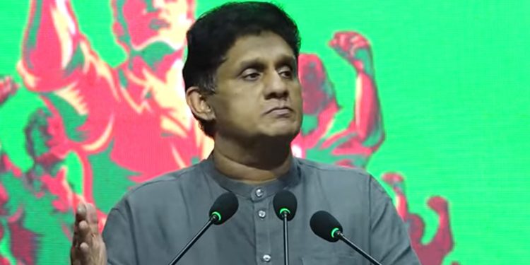 විපක්ෂයේ ඉඳන් වැඩ කරන හැටි සජිත් පෙන්නයි! තරුණයෝ පිරිවරාගෙන බදුල්ලෙත් බළකාය පිහිටුවයි! (VIDEO)