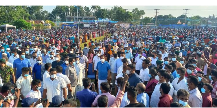 ශ්‍රීලනිපය යළි යාපනයේ හිස ඔසවයි! මෛත්‍රී බලන්න මහ සෙනගක් එයි! (PHOTOS)