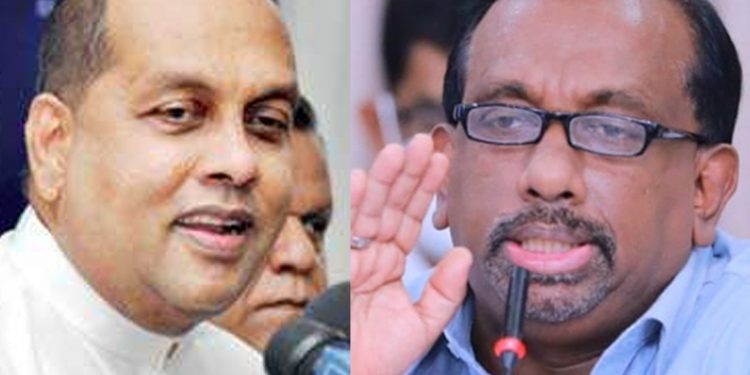 මහින්දානන්දට බොරු කීම ගැන විශේෂ උපාධියක් තියෙනවා! කට ඇරියොත් බොරු කියන්නේ! අමරවීර මහින්දානන්දව බෙල්ල මුලින්ම කපලා දමයි ! (VIDEO)