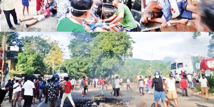 උණුසුම් වුණු හැටි-කදුලු ගෑස් ගැහුව හැටි-වෙඩි තිබ්බ හැටි! කව්රුත් නැතිව මව්රට විතරක් රඹුක්කනදී දැක්ක දේ මෙන්න!