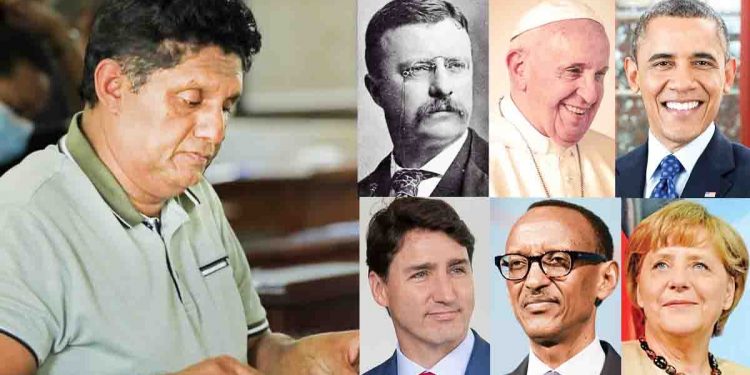 රූස්වෙල්ට්-ඔබාමා-පාප් වහන්සේ-මර්කෙල්-ටෲඩෝ-අල්ගෝර්-කගාමේ වැනි ලෝකයේ පාරිසරික නායකයන් අතරේ ලංකාවෙන් බිහිවන පළමුවන පාරිසරික නායකයා සජිත්ද?