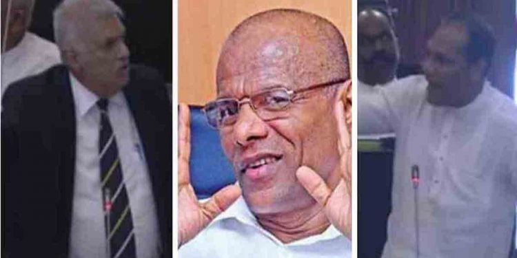 මහා ගෑස් හොරකම ගැන දයාසිරි ඇද්දාම රනිල්ට කේන්ති යයි! නාගානන්ද හොරෙක් කියලා කියයි! දයාසිරිටත් පහර දෙයි! ලන්සා රනිල්ව බේරන්න මැද්දට පනී! අන්තිමේදී දයාසිරිගෙන් හොඳ දෙකක් අහගනී! (VIDEO)