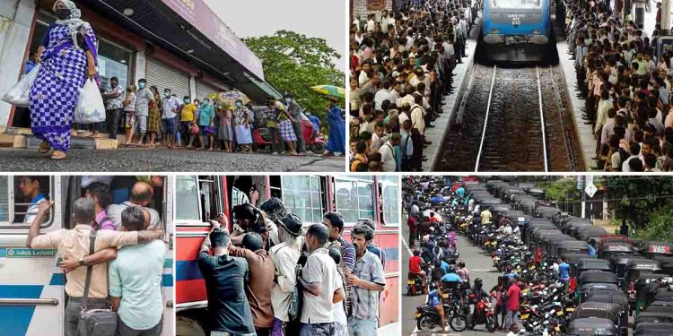 අනේ මිනිසුනේ නුඹලට දැනේවා… බස් පෝලිම්වලයි, තෙල් පෝලිම්වලයි, අප විඳින දුක පෙනේවා…