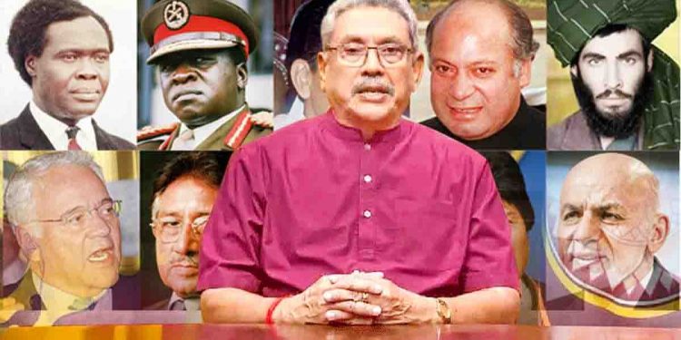 රටින් පැනල ගිය නායක ලැයිස්තුවට 2022 ගෝඨාභය රාජපක්ෂත් ඇතුළු වෙයි…