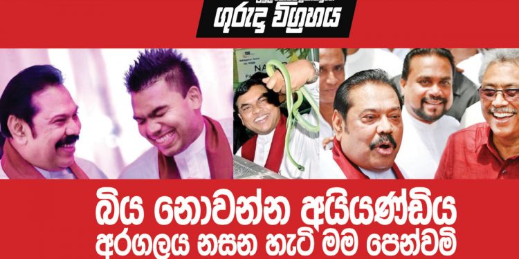 බිය නොවන්න අයියණ්ඩිය! අරගලය නසන හැටි මම පෙන්වමි! (උපුල් ජෝශප් ප්‍රනාන්දුගේ ගුරුදා විග්‍රහය)