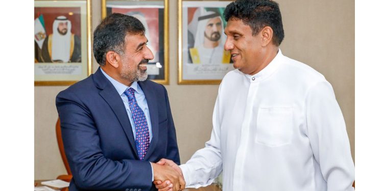 විපක්ෂ නායක හිටිහැටියේ අරාබි එමීර් රාජ්‍යයේ තානාපති කාර්යාලයට ගොඩවුණේ ඇයි? (VIDEO & PHOTOS)