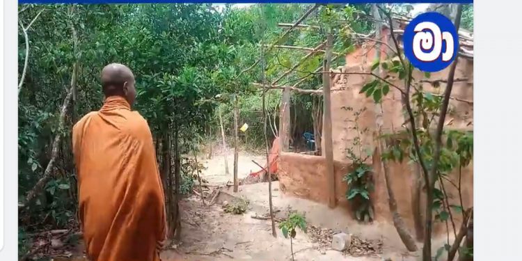 තනිවම සීගිරි කැලේ බවුන් වැඩූ හිමිනමකගේ කුටිය මස්වැද්දන් විනාශ කරලා! හිමිනම ප්‍රදේශයෙන් පන්නලා! (VIDEO)