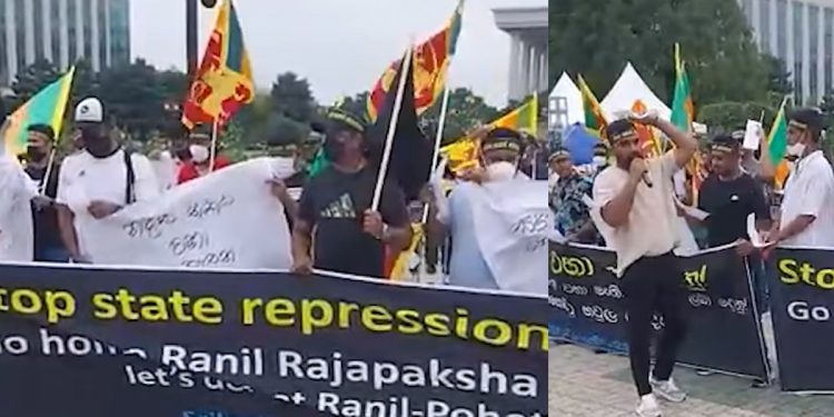 ලංකාවේ ඡන්දයක් ඉල්ලා කොරියාවේ පාර්ලිමේන්තුව ඉදිරිපිටත් උද්ඝෝෂණ! (VIDEO)