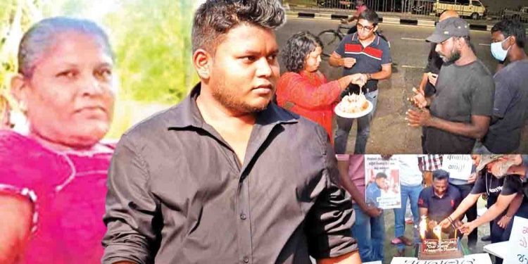 හංගලා ඉන්න අරගලකාරයාගේ උපන් දිනය ගිය 18 වැනිදා! දඹානේ ඉන්න වසන්තගේ අම්මා කළුමැණිකා පුතා ගැන කියන කතාව…!
