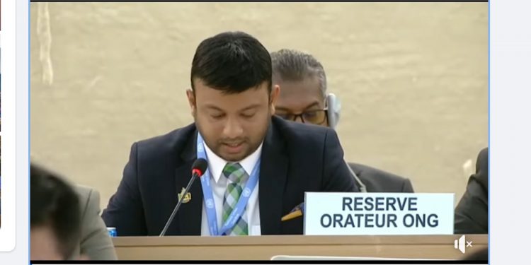 ජිනීවා මහසමුලුවට ගිය සජබ මන්ත්‍රීවරුත් සමුලුවේදී හඬ නගයි! (VIDEO)
