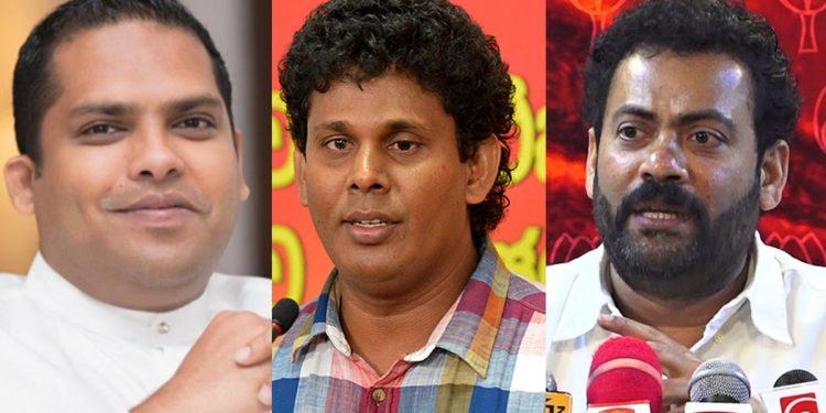අද විරෝධයට ආණ්ඩුවෙන් හරීන් ජවිපෙන් වසන්ත පොහොට්ටුවෙන් අනුරුද්ධ විරුද්ධව කතා ‌කළේ මෙහෙමයි! (VIDEOS)