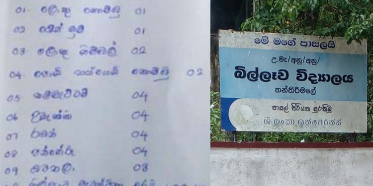 ජනාධිපතිතුමනි-අගමැතිතුමනි-මැතිඇමැතිවරුනි-විපක්ෂනායකතුමනි-කෝටිපති ව්‍යාපාරිකයිනි-දෙස් විදෙස් දානපතිතියනි! බිල්ලෑවේ ඉස්කෝලේ මේ අහිංසක ළමයි ඉල්ලන්නේ ඉස්කෝලේ බෑන්ඩ් එකට අවශ්‍ය සංගීත භාණ්ඩ ටික විතරයි! ඒ ටික අරගෙන දුන්නොත් විශාල පිනක්!  PHOTOS