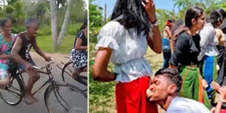 රටේ සංස්කෘතිය කාබාසිනියා කරන කුණුහරුප අවුරුදු ක්රීඩා තියන අතරවාරයේ මේ වගේ වැදගත්-පවුලේ සමගිය රැකෙන තරගත් තිබ්බා! VIDEO