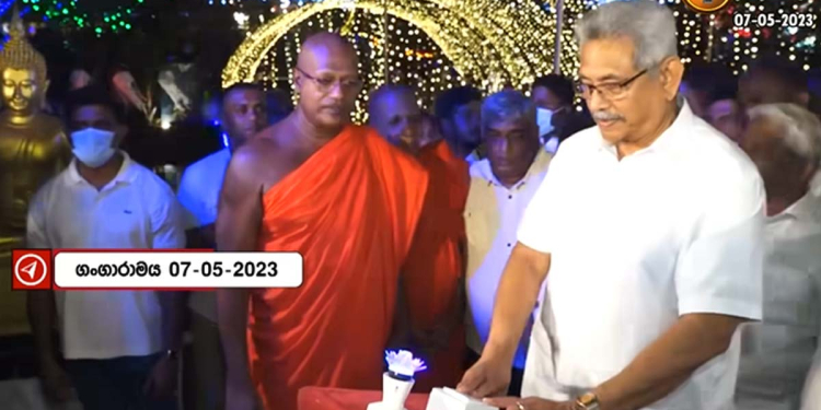 ඇතුළට වෙලා හිටපු ගෝඨා වෙසක් දවසේ එළියට එයි! VIDEO