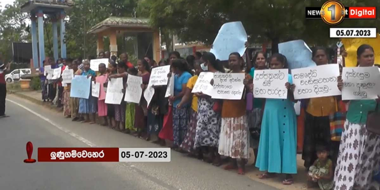 දුප්පත් අපේ මුද්දරේ කපලා! අස්වැසුමෙන් නම කපා දාපු දුප්පතුන් අද හම්බන්තොටදී ලුණුගම්වෙහෙරදී විරෝධතාවල! VIDEO I Sri Lanka Latest News