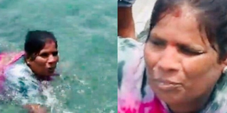 හයිහත්තිය තියෙන කෙල්ලෝ 24ක් පරද්දලා මුහුදු පිහිනුම් තරගයෙන් දරුවන් 6ක්-මුනුපුරන් 5ක් ඉන්න අත්තම්මා දිනලා! වටේ හිටපු අයත් තෑගි දීලා! Sri Lanka Latest News