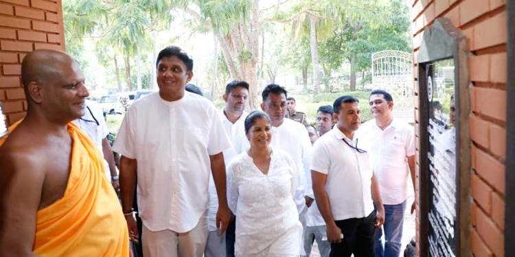 සජිත් අභයගිරි විහාරස්ථානය වැඳ පුදා ගනී! ඇමැති කාලෙ හැදූ අභයගිරි දාන ශාලාවත් බලන්න යයි! VIDEO I Sri Lanka Latest News