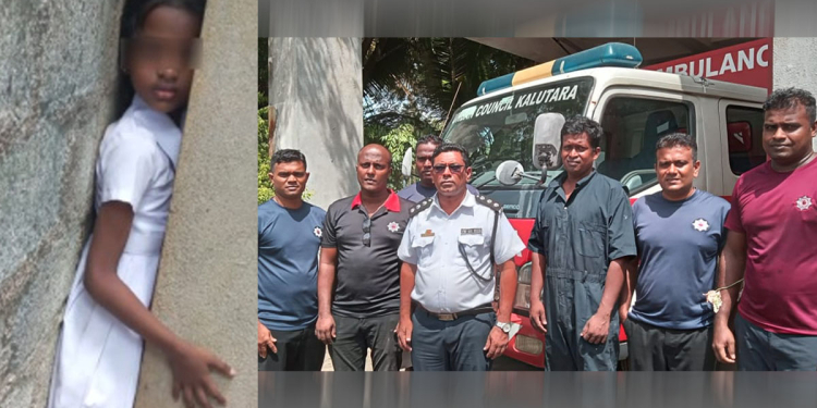 කළුතර දැරියක් පාසලේ බිත්ති දෙකකට හිරවෙයි! බේරගන්න මහ මෙහෙයුමක්! VIDEO I Sri Lanka Latest News