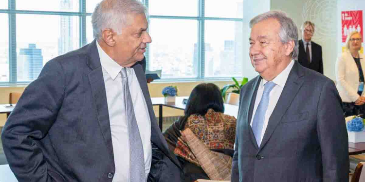 රනිල් එජා මහලේකම් ගුටරේස් හමුවෙයි! I Sri Lanka Latest News
